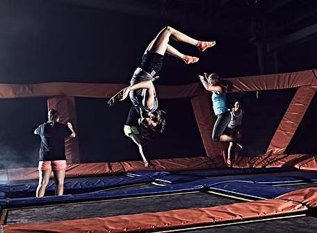 Guests jumping at Sky Zone