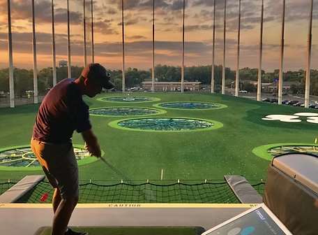 Golf driving range at Topgolf